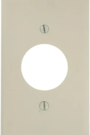 Leviton 78004 1-Gang Single 1.406 Inch Hole Device Receptacle Wallplate Standard Size Time-Limited