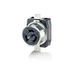 Trending Leviton CS8369 50 Amp 3PY 250 Volt AC Black And White Locking Flush Mount Receptacle