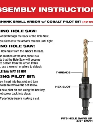 Milwaukee 49-22-4006 Hole Dozer Bi-Metal Hole Saw Kit - 9 Piece Authentic