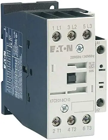 Free Returns Eaton XTCE018C10T IEC Magnetic Contactor 24VAC 18A 1NO