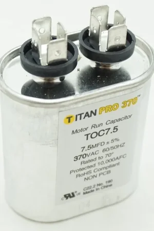 7.5mfd 370v Oval Run Capacitor Price Cut
