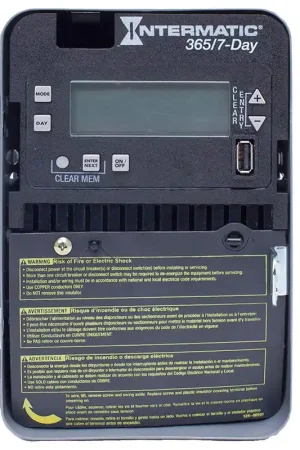 Bargain Intermatic ET2705C Electronic Timer 30 Amps 120 to 277VAC 7/365 Days Operation