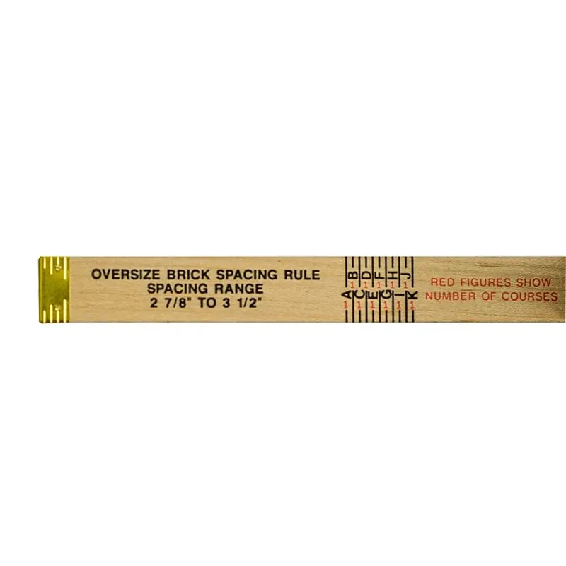 Fresh Stock Lufkin 11-459 Rule - Wood - Oversize Brick - 6'