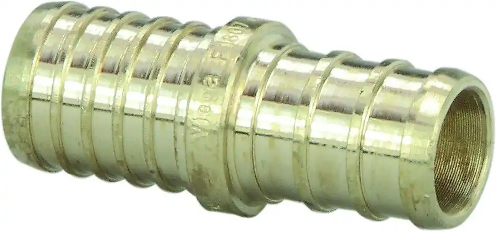 Viega 46630 PureFlow 1/2 in. Brass PEX Crimp x 1/2 in. Polybutylene Connection Adapter Same Day Shipping