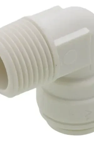 John Guest PP481223W 3/8 OD x NPTF Rigid 90-Degree Elbow High Quality