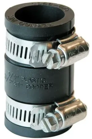 Fernco 1056-075 Coupling 3/4 x 3/4 PVC x Copper Hassle-Free Returns