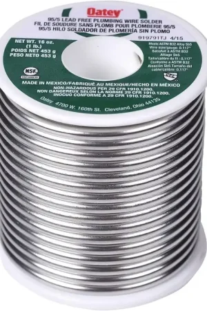 Limited Offer Oatey 22017 95/5 Solder, 0.117-Inch ga. - Bulk 1 lb.