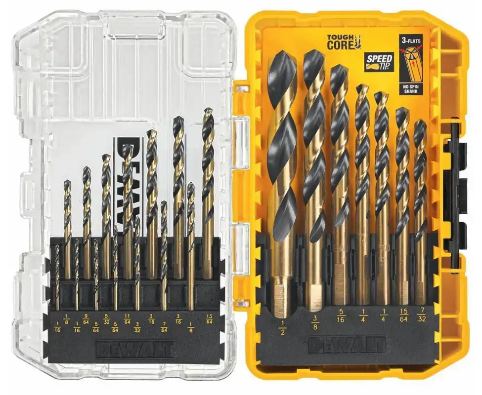 DEWALT DW1167 17-Piece Black Oxide Drill Bit Set Same Day Shipping