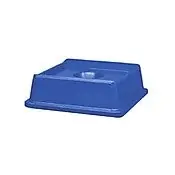 New Release Rubbermaid Commercial FG279100DBLUE Untouchable Bottle & Can Recycling Top 20.13w x 20.13d x 6.25h