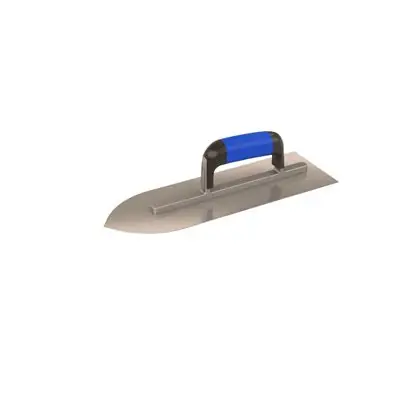 Bon 13-522 Pointed Front Trowel - 14 1/4 x 4 11/16 Comfort Grip Handle Premium