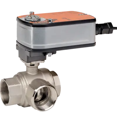 Popular Belimo B313+LF24 | CCV | 0.5 | 3 Way | 4.7 Cv | w/ Spg Rtn | 24V | On/Off