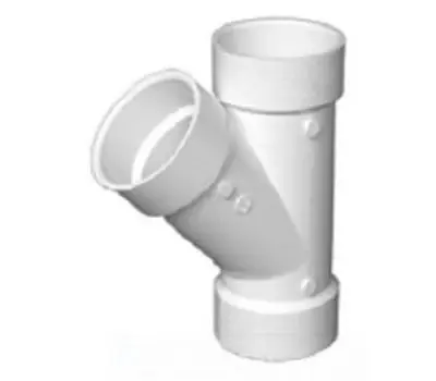 Affordable CHARLOTTE PIPE PVC006002000 10 in. Hub x Hub x Hub PVC 45-Degree Wye