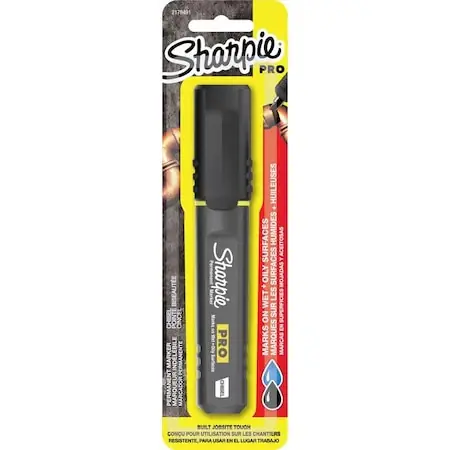 Secure Checkout Sharpie 2178491 PRO Black Chisel Tip Permanent Marker 1 pk, 4PK