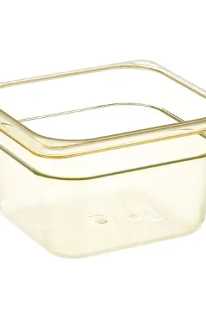 1/6 High Heat Food Pan Amber 64HP150 for Cambro CAM64HP-150 Time-Limited