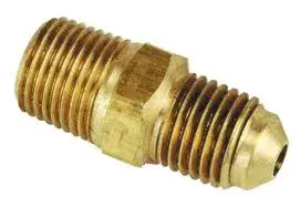 Mueller U1-4A Brass Adapter Fitting 1/4 in. Flare x 1/8 in. MPT Same Day Shipping