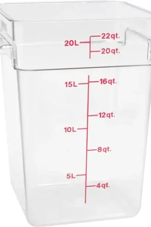 Authentic Container SQ Clear 22QT 22SFSCW135 for Cambro CAM22SFSCW135