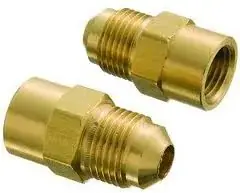 Mueller U3-4B Brass Adapter Fitting 1/4 in. Flare x 1/4 in. FPT Premium