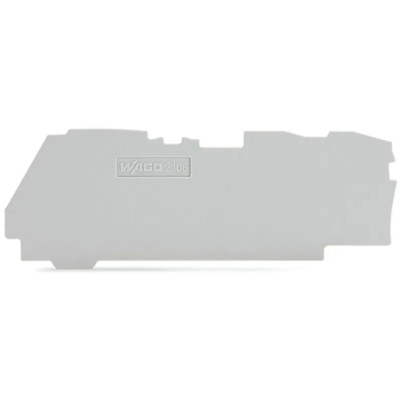 WAGO 2106-1391 End and Intermediate Plate for 3-Conductor Terminal Block, 1mm Trending