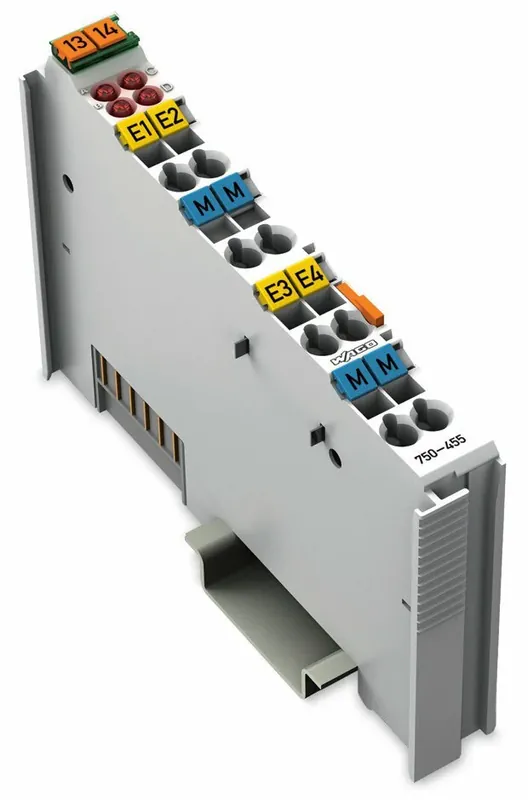 WAGO 750-455 Standard Analog Input Slice Module 4AI 4-20mA SE DIN Rail Mount Get Yours
