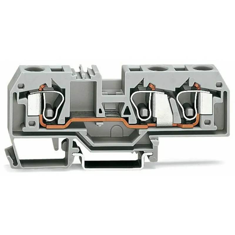WAGO 284-681 Feed-Through Terminal Block - 1P 3 Wires Cage-Clamp Spring Low Price