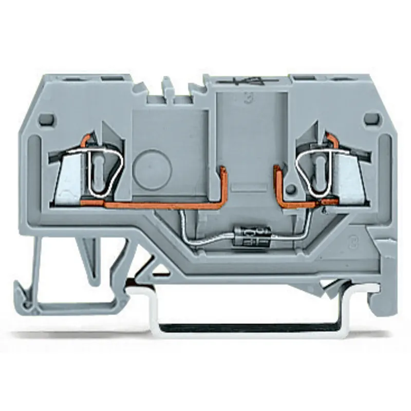 Free Returns WAGO 279-915/281-410 Component Feed-Through Terminal Block with Diode 1N4007 Anode on Left Side