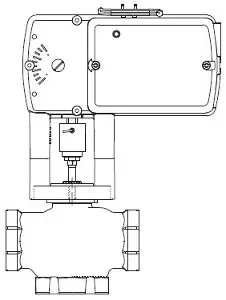 Schneider Electric VS-7313-814-4-04 3W Mix Globe Valve 1/2 In Crafted