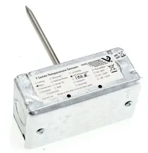 Same Day Shipping Veris Industries TFDMR00 Temperature Sensor Duct w/ Mounting Box Probe Length: 8 (203mm) 20k NTC Thermistor