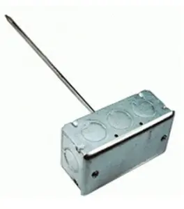 Authentic Veris Industries TFFJR00 Temperature Sensor Duct w/ Mounting Box Probe Length 18 inches