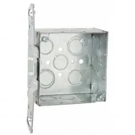 Affordable RACO 235 Square Box 30.3 cu-in Capacity (14 Knockouts) 4 in H x 4 in W x 2-1/8 in D