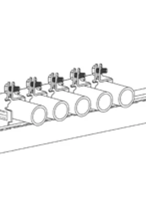 Super Sale B-Line B2608ZN 1/2-Twist Ear Pipe Clamp 300 lb 1/2 in Rigid Conduit
