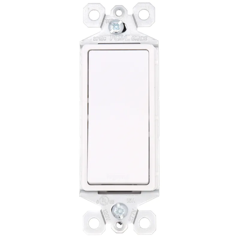 New Release Pass & Seymour TM870W Decorator Switch, 120/277 VAC, 15 Amp, White