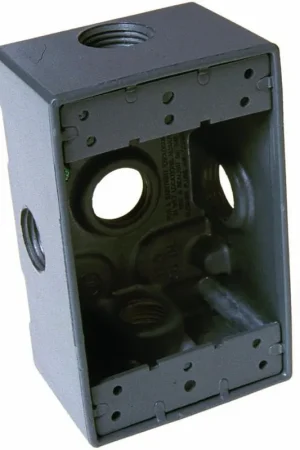 BELL 5323-0 Weatherproof Outlet Box Gray Don't Miss Out