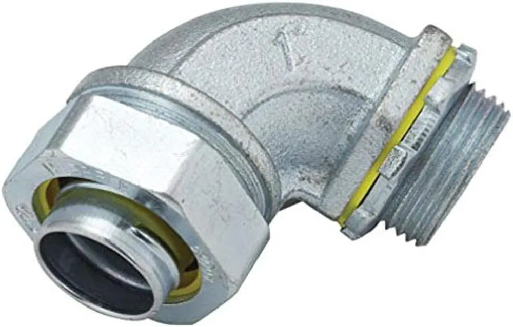 Raco 3424 Liquid Tight Connector, Steel, 90 Degree, 10-Pack Special Discount