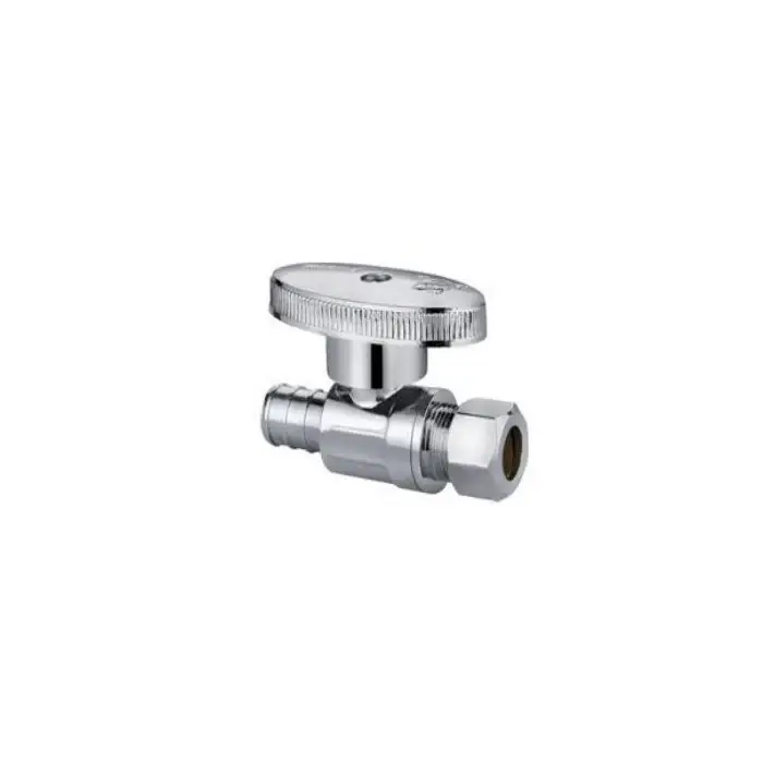 PlumbShop PLB204XP Lead Free Barbed PEX x Compression 1/4 Turn Straight Stop Sale