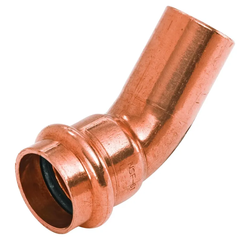 Buy Direct Nibco 9046300PC Elbow, 3/4 in Nominal, Fitting x Press End Style, 45 Degree