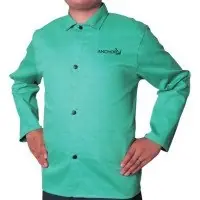 BEST WELDS 902-CA-1200-M Cotton Sateen Jacket Medium Visual Green 5 Pack Fast Shipping