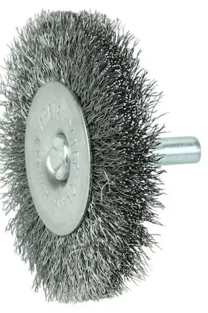 Grab Now Weiler 17959 2-1/2 Wire Radial Wheel, .008 Steel Fill, 1/4 Stem