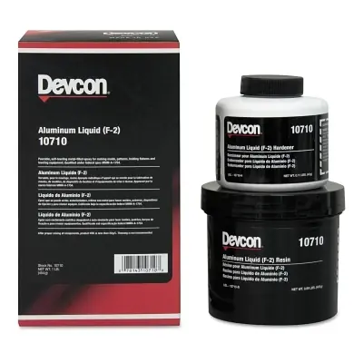 Devcon 10710 Aluminum Liquid (F-2) 1 lb Kit Aluminum Budget