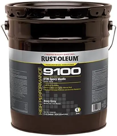 Rust-Oleum 9186402 Navy Gray Epoxy Mastic Coating Semi-Gloss Finish 1 gal Premium