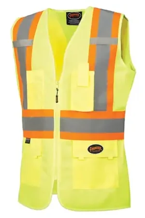 Discount Pioneer V1021860U-S Ladies Mesh Back Vest Green Small
