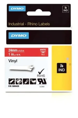 DYMO 1805429 Rhino Adhesive Vinyl Label Tape 1-inch 18-Foot Cassette Replacement MPN Clearance