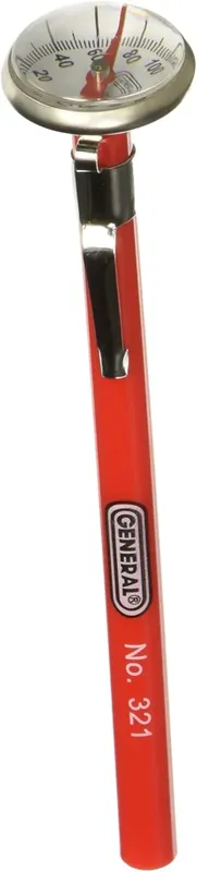 Best Choice General Tools 321 Instant Read Pocket Stem Thermometer 5 Inch Probe 0 to 220 Degrees Fahrenheit