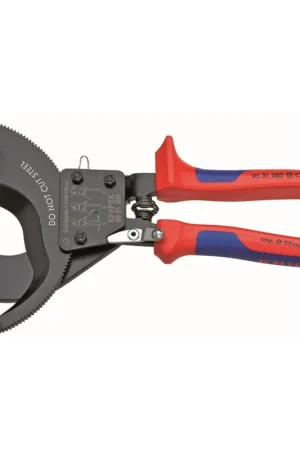 KNIPEX 9531280SBA Ratcheting Cable Cutters, 11 in., Multi-Component Don't Miss Out