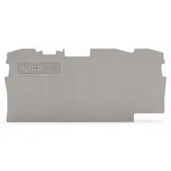 Brand New WAGO 2004-1391 End And Intermediate Plate 1 mm Thick Gray