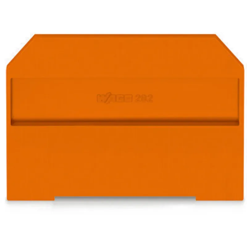WAGO 282-312 End and Intermediate Plate - Orange Color (4mm Width) In Demand