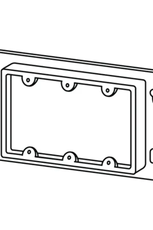 APPOZGCOMM 3GC75N Box Cover, General Purpose, Multigang Switch Box Cover, Appleton, Type: 3/4 Raised Device Cover, Three Gang, 8-7/8 Wide, Volume: 14.9 Cubic Inch Deal