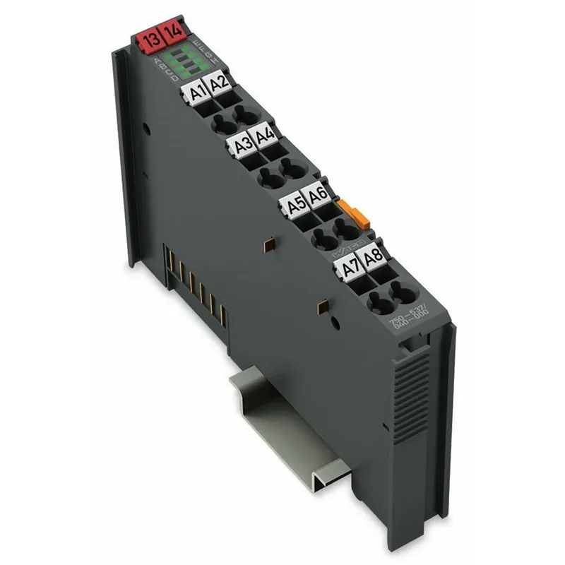 WAGO 750-537/040-000 Standard DC Digital Output Slice Module with Diagnostics and Extended Temperature Range Certified