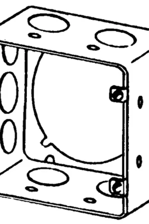 APPOZGCOMM 4SJDE-1/2-3/4 Square Box Extension Ring 2-1/8 Inch Depth UL Standard Don't Miss Out