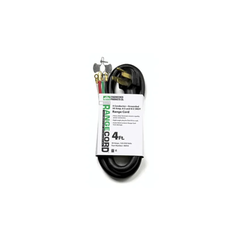 Time-Limited EPCO 40010 Range Cord 4-Wire 50 Amp 4FT