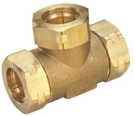 Flash Sale Gastite XR3T-11-8-8-6 Reducing Tee, Brass, for CSST Yellow and Black, 25 PSI